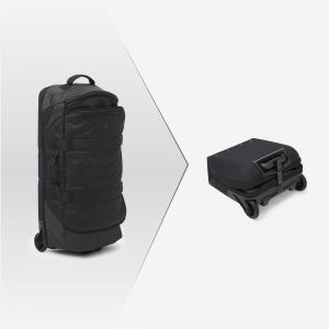 Valise pliable 85L noire Spacesaver, sac de voyage &agrave; roulettes