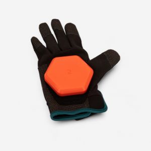 Gants de Slide Longboard Freeride GLOVES 500 Noir Orange