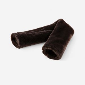 FOURREAU DE SANGLE &Eacute;QUITATION CHEVAL ET PONEY NOIR