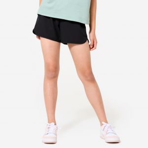 Short multisport respirant fille, noir - DOMYOS