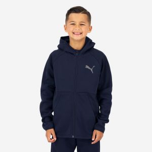 Veste &agrave; capuche Puma enfant - bleu
