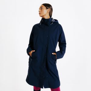 Veste &eacute;quitation longue imperm&eacute;able - marine