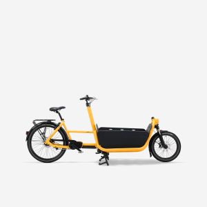 V&eacute;lo cargo &eacute;lectrique biporteur F900E BOX jaune
