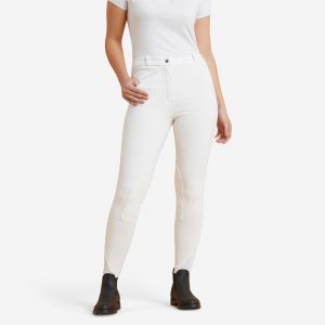 Pantalon de concours &eacute;quitation Femme - 100 blanc
