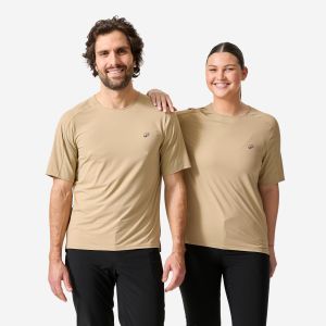 Maillot v&eacute;lo VTT manches courtes respirant, 500 beige