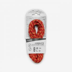 Cordelette d'escalade et d'alpinisme 4 mm x 7 m - rouge