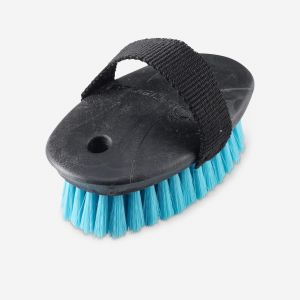 Brosse douce petit mod&egrave;le &eacute;quitation enfant SCHOOLING bleu