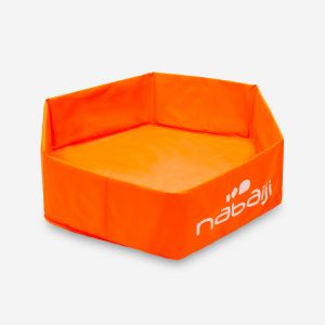 Piscinette enfant TIDIPOOL BASIC orange en mousse de 75 cm de diam&egrave;tre