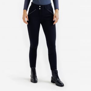 Seconde vie - Pantalon &eacute;quitation full grip Femme - 900 noir