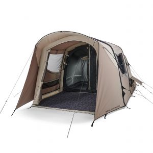 Tente de camping gonflable 4 places 2 chambres, Air Seconds 4.2 Polycoton - QUECHUA