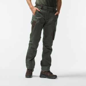 PANTALON CHASSE IMPERM&Eacute;ABLE CHAUD 500 VERT