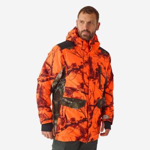 VESTE CHASSE IMPERM&Eacute;ABLE CHAUDE SILENCIEUSE TREEMETIC FLUO POSTE 500