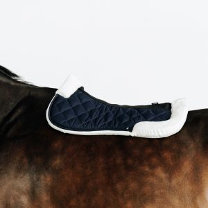 Amortisseur &eacute;quitation mouton synth&eacute;tique cheval et poney - 500 marine