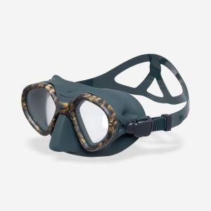 Masque apn&eacute;e et chasse sous-marine anti bu&eacute;e petit volume - 500 dual lv camo