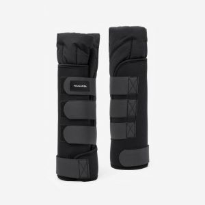 Gu&ecirc;tres de repos &eacute;quitation avec coton cheval et poney - stable boots noire x2