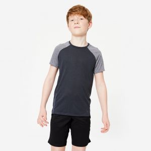 T-shirt enfant technique respirant - S900 noir - DOMYOS