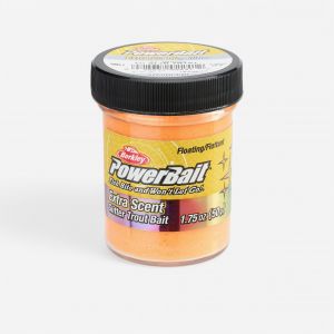 P&acirc;te a truite p&ecirc;che POWERBAIT FLUO ORANGE GLITTER