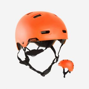 Casque roller skateboard trottinette MF540 orange fluo - OXELO