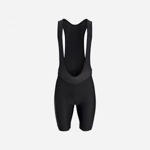 CUISSARD DE VELO A BRETELLES HOMME RC100 NOIR - TRIBAN