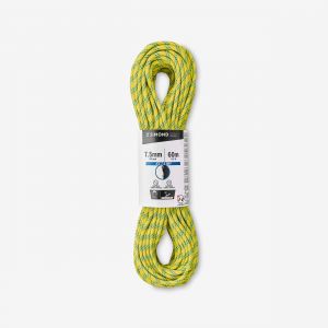 CORDE À DOUBLE D'ESCALADE ET D'ALPINISME - RAPPEL ICE 7.5 MM X 60M JAUNE - SIMOND