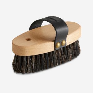Brosse douce t&ecirc;te &eacute;quitation SENTIER bois