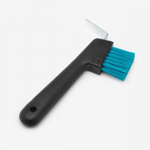 Cure-pied brosse &eacute;quitation bleu turquoise