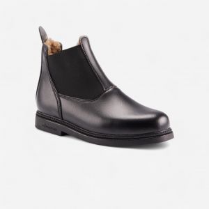 Boots chaudes équitation enfant 160 WARM noir - FOUGANZA