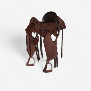 Selle &eacute;quitation randonn&eacute;e Cheval - Escape marron