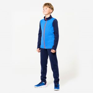 Survêtement chaud enfant - Warmy zip bleu - DOMYOS