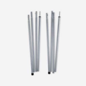 2 m&acirc;ts de camping pour tente, abris et tarp