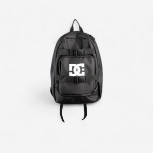 SAC A DOS DE SKATE DC SHOES STRAPPER NOIR AVEC FIXATION POUR SKATEBOARD