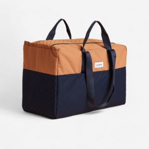 Sac de transport matériel équitation - DUFFLE 65 L Marron et Bleu. - FOUGANZA