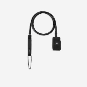 Leash surf Longboard 9' diamètre 7mm - 500 noir - OLAIAN
