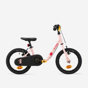 VELO ENFANT 2EN1 DRAISIENNE 3-5 ANS 14 pouces - DISCOVER 500 Rose - BTWIN