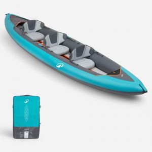 Canoë kayak gonflable 2/3 places - Tribord 100+ Bleu - TRIBORD