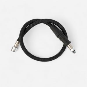 Flexible moyenne pression tress&eacute; Aquaflex noir 0,7 m&egrave;tre 3/8''