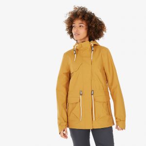 Parka de randonn&eacute;e imperm&eacute;able femme, NH500 jaune