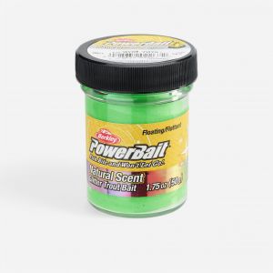 P&acirc;te a truite p&ecirc;che POWERBAIT GARLIC SPRING GREEN GLITTER Ail