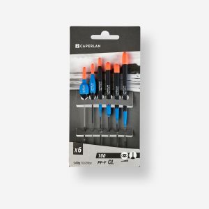 LOT DE 6 FLOTTEURS PECHE AU COUP F100 CL 1g - CAPERLAN