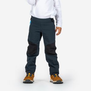 Pantalon softshell de randonn&eacute;e - MH550 gris fonc&eacute; - enfant 2-6 ans