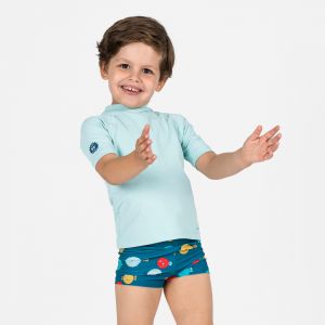 Boxer de bain Bébé / Enfant - Titou Plouf bleu marine - NABAIJI