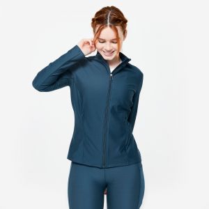 Veste zipp&eacute;e femme, bleue