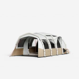 Tente de camping gonflable 4 places 2 chambres, Fresh & Black, Air Seconds 4.2 XXL
