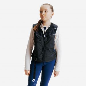 Gilet de protection Airbag &eacute;quitation Junior Noir