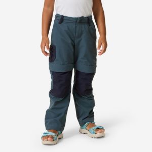 Pantalon de randonn&eacute;e modulable enfant 2-6 ans, MH500 gris/bleu