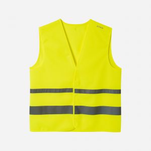 GILET DE SECURITE HAUTE VISIBILITÉ VELO JAUNE FLUO - BTWIN
