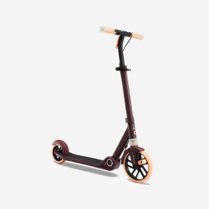 Trottinette junior m900 bordeaux et touche orange