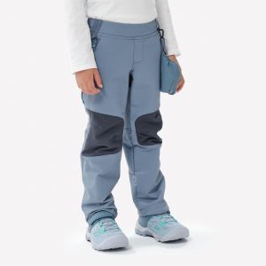 Pantalon softshell de randonn&eacute;e enfant 2-6 ans MH900 bleu