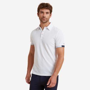 Polo &eacute;quitation Homme Blanc