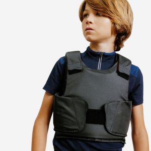 Gilet de protection &eacute;quitation Enfant 100 noir - FOUGANZA